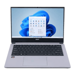 acer one z2 493 amd ryzen r3 3250u windows 11 home laptop un 431si 257 rose gold 8gb 256gb front view