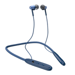 ambrane anb 33 pro bluetooth headset blue front back view