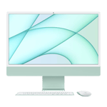 apple imac retina 4 5k display m1 chip with 8 core cpu and 8 core gpu mac os mgpk3hn a Green 8gb ram 256gb ssd Front Side view