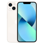 apple iphone 13 starlight 128gb front side view