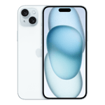 apple iphone 15 plus blue 128gb front back view