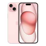 apple iphone 15 plus pink 128gb front back view