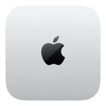 apple mac mini m4 chip with 10 core cpu and 10 core gpu silver 16gb 256gb Front view 01