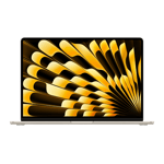 apple macbook air m3 chip with 8 core cpu and 10 core gpu mac os laptop 15 3 inch mc9k4hn a starlight 24gb 512gb front view