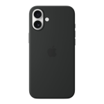 apple silicone case with magsafe for iphone 16 plus black white