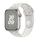apple watch nike sport band 45mm m l pure platinum muv13zm a left view