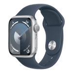 apple watch series 9 gps 45 mm mr9d3hn a left view