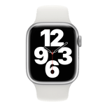 apple watch sport band 41mm white mp6v3zm a front view