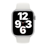 apple watch sport band 45mm white mp7f3zm a front view