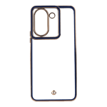 arrow space chrome back case for vivo y36 blue front view