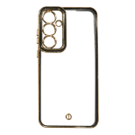 arrow space chrome case for samsung galaxy a55 5g black front view