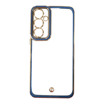 arrow space chrome case for samsung galaxy a55 5g blue front view