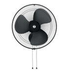 atomberg renesa 400 mm wall fan midnight black front view