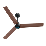 atomberg renesa smart bldc motor with remote 1200 mm ceiling fan brown black front view
