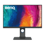 benq pd2705q 2k qhd ips designer monitor black 27 inch front view
