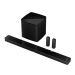 bose smart ultra dolby atmos and alexa built in soundbar black back view