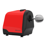 brewine coconut scraper with citrus press red front view