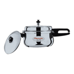 butterfly cute ib stainless steel pressure cooker 3 litre front view