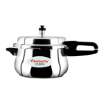 butterfly stainless steel curve pressure cooker 5 5 l front view