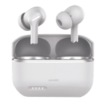 conekt cadence pro anc true wireless white front side view