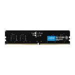 crucial ddr5 4800mhz udimm single desktop ram 16gb black front view