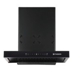 faber hood cygnus in 3d hc sc fl bk 60 mounted chimney black front view
