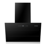 faber hood zenith fl sc ac bk 75 mounted chimney black front view