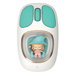 fingers cuteclicks wb4 rgb 1200 dpi wireless mouse White Tile Front view