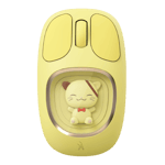fingers cuteclicks wb4 rgb 1200 dpi wireless mouse sunshine yellow Front view