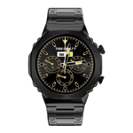 fire boltt onyx smartwatch black Front view