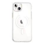 flifit magnetic full protection back case for apple iphone 15 plus transparent front side view