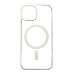 flifit magnetic full protection back case for apple iphone 15 pro max white front side view