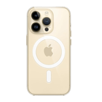 flifit magnetic full protection back case for apple iphone 15 pro transparent front back view