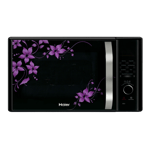 haier 30 l convection microwave oven hil3001cbsh black front side view