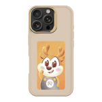 heiger smart diy back case for apple iphone 16 pro Gold front view
