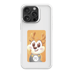 heiger smart diy back case for apple iphone 16 pro White Front View