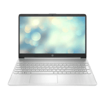hp 15s ryzen 3 5300u windows 11 home laptop natural silver 15s eq2212au 8gb ram 512gb ssd front view