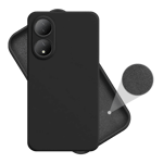 inbase silicon cloth case for vivo y100 black front side view