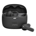 jbl tune beam true wireless black front view
