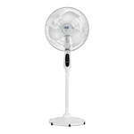 kuhl inspira p2 bldc motor with remote 400 mm pedestal fan white Front view