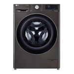 lg 12 0kg 7 0kg fully automatic front load washer dryer combo ai direct drive fhd1207stb platinum black Front View