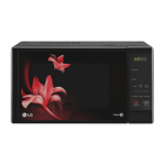 lg 20 l solo microwave oven ms2043br dbkqiln black Front view