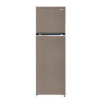 lg 272 l frost free double door 2 star refrigerator gl s312sfsy afszebn fawn steel Front View