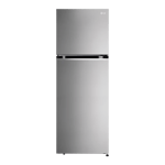 lg 343 l frost free double door 2 star refrigerator gl s382spzy apzzebn shiny steel Front View