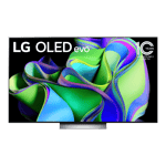 lg 4k ultra hd smart oled evo tv c3 77 inch front view