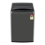 lg 8 0kg fully automatic top load washing machine t80vbmb1z middle black front view