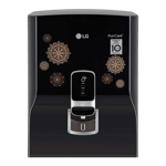 lg ww155npb cbkqeil 8 litre ro uv water purifier black front
