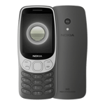nokia 3210 4g grunge black front back 0view