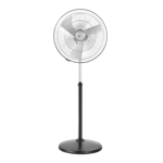 orient electric tornado ii 450 mm pedestal fan chrome front side view
