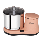 ponmani prime 3 0 table top wet grinder 3 litre peach front view